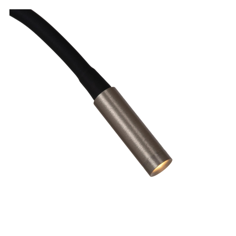 Lucide Premium ASJA - Rechargeable Wall spotlight / Wall light - Battery pack- LED 3 StepDim - 1x3W 2700K - Grey iron